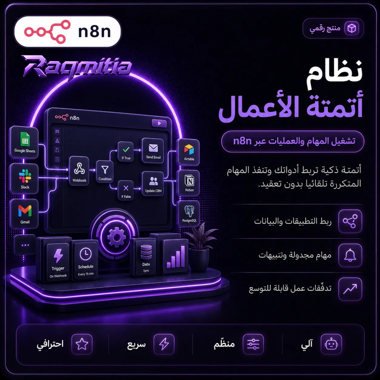 نظام أتمتة الأعمال (n8n)